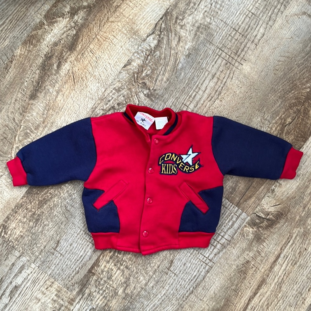 Boys Converse Kids Sweatshirt Feel Snap Up Jacket